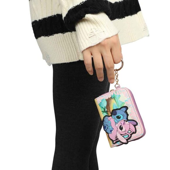 Disney Stitch Hawaiian Sling Bag Backpack and Stitch and Angel Wallet Gift Set main image 4